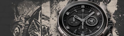 Concord C2 GraffitiGrey Automatic Chronograph in Black PVD