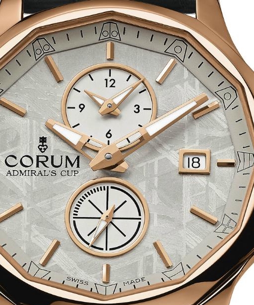 Corum Admiral’s Cup Legend 42 Meteorite Dual Time in Rose Gold
