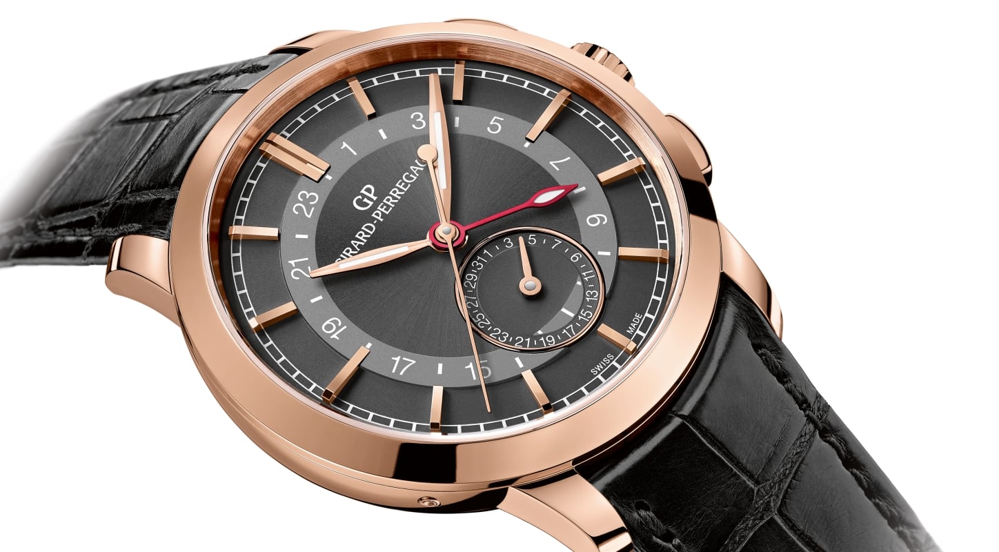 Girard-Perregaux Dual Time Automatic in Rose Gold
