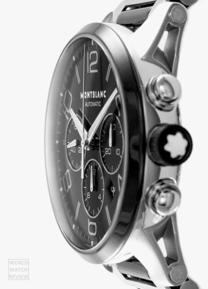 Montblanc TimeWalker Chronograph Automatic (side view, ceramic crown)