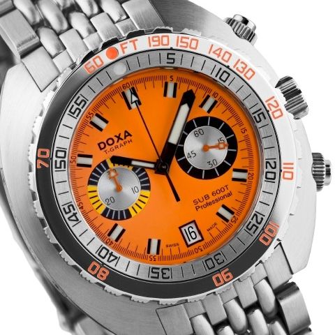 DOXA SUB 600T-Graph Professional diving tool (orange dial)