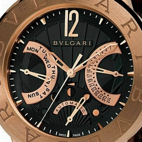 Bvlgari Diagono Retrograde Moonphase (dial face)