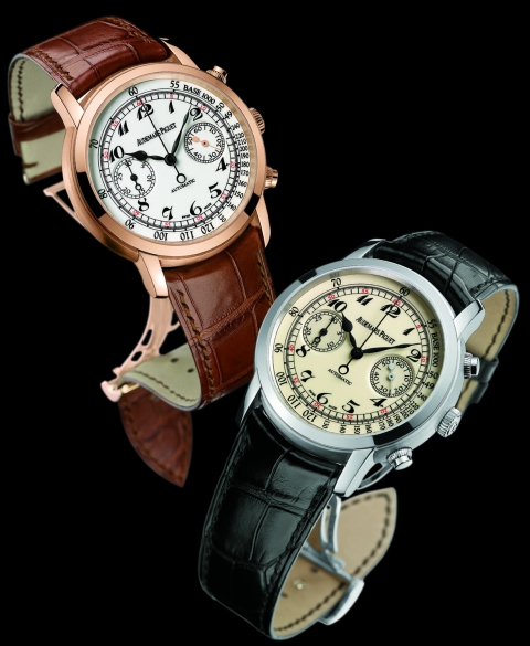 Audemars Piguet Jules Audemars Chronograph (18k white gold and pink gold models together)