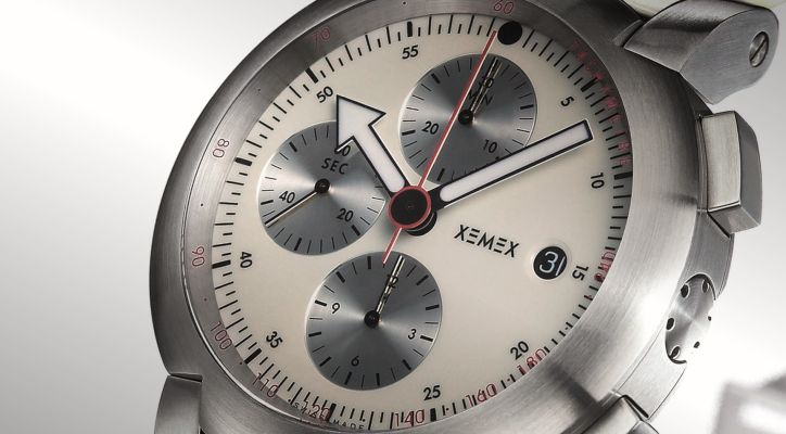 Xemex XE 5000 Ivory chronograph watch: let there be white