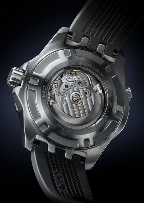 Aquaracer 500M Calibre 5 (transparent case back)