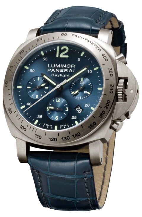 Panerai Luminor Chrono Daylight 44 mm Titanium Blue Dial (PAM 326)