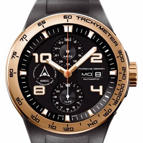 Porsche Design Flat Six P6340 Chronograph (gold and rubber)