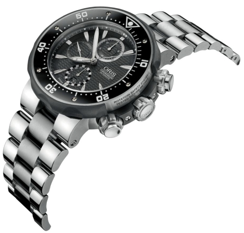 Oris ProDiver 51mm Chronograph (side view)