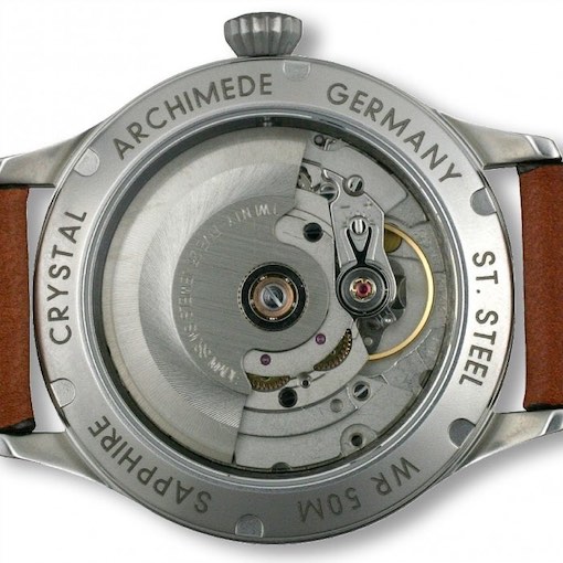 Archimede Pilot S 36mm Automatic (UA4919-A1.5D, back)