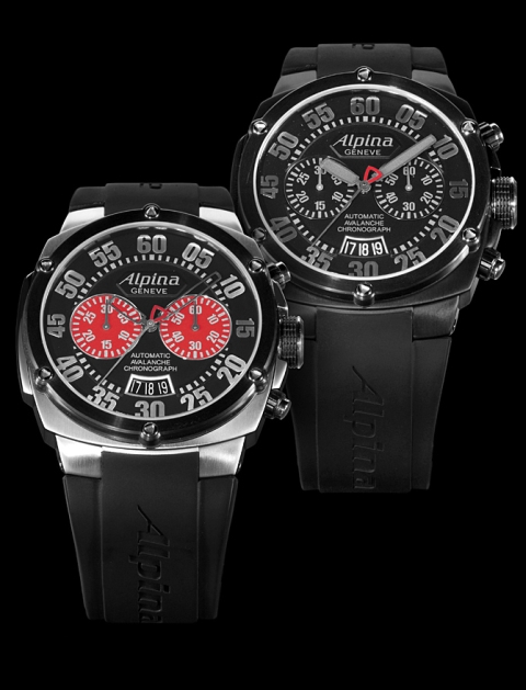 Alpina Avalanche Extreme Chrono Double Digit (both versions pictured)