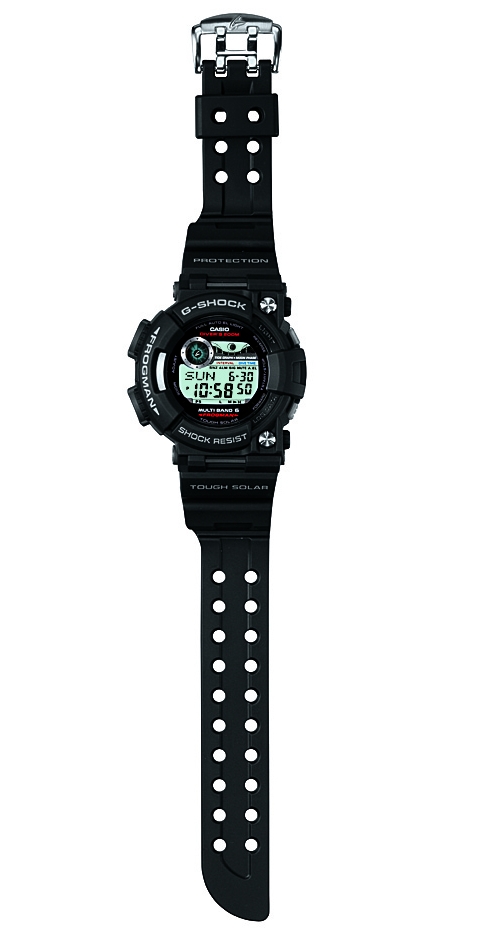 Casio G-Shock Frogman GWF1000-1 (front view, rubber strap)