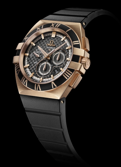 Omega Constellation Co-Axial Double Eagle Mission Hills in red gold