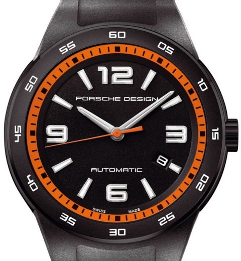 Porsche Design Flat Six P\'6310 in PVD black and orange