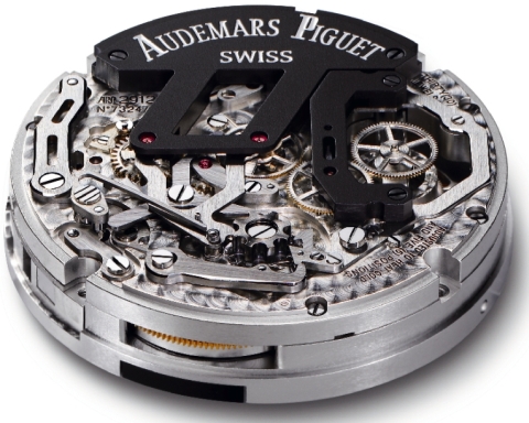 Audemars Piguet AP 2912 hand-wound caliber, rear view