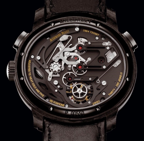 Audemars Piguet Millenary Carbon One Tourbillon Chronograph (transparent case back)