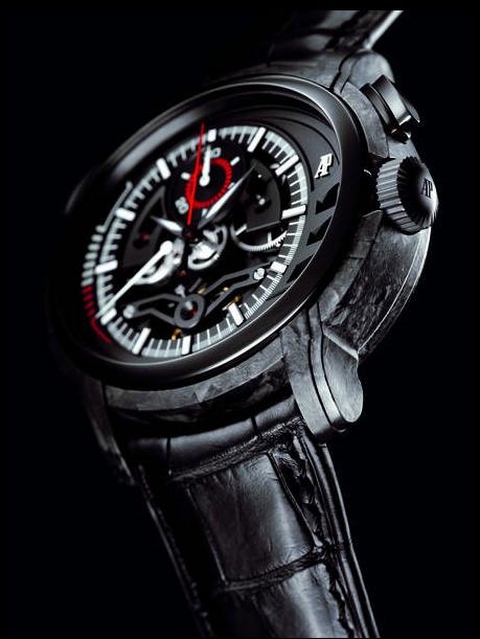 Audemars Piguet Millenary Carbon One Tourbillon Chronograph (view from an angle)