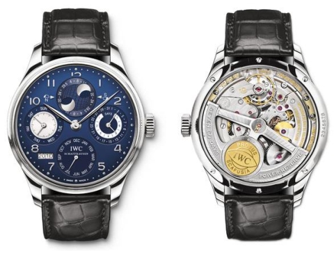 IWC Portuguese Perpetual Calendar (front and rear views)