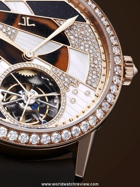 Jaeger-LeCoultre Master Lady Tourbillon Feathers (dial opening)