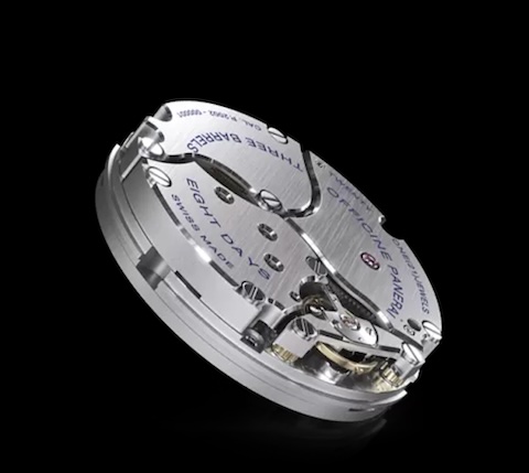 Panerai Caliber P.2002 sports whole three spring barrels!