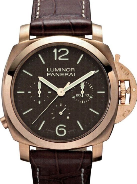 Panerai Luminor 1950 Chrono Monopulsante 8 Days Oro Rosa (Rose Gold) PAM344