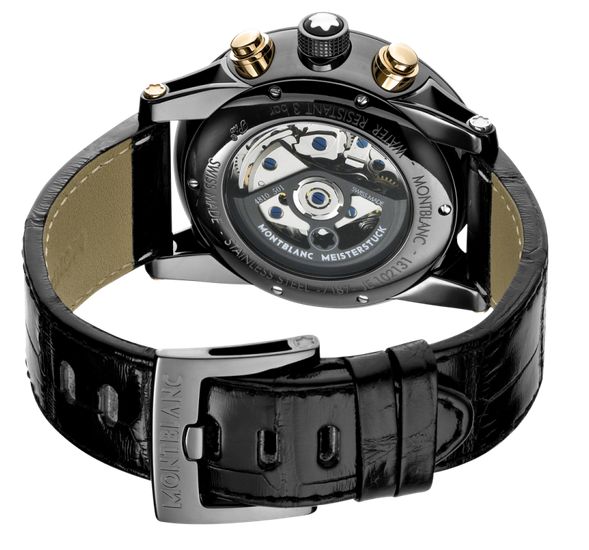 Montblanc TimeWalker Dual Carbon Chronograph (sapphire back cover)