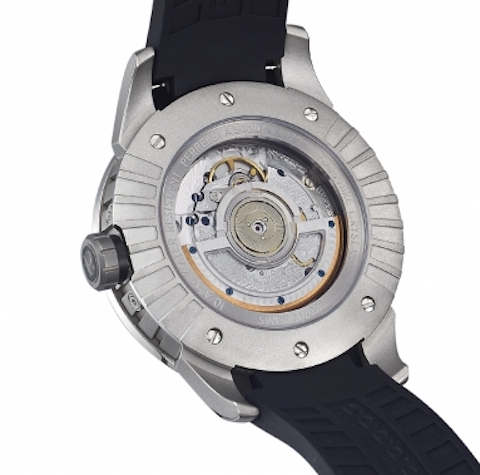 Perrelet Big Central Moonphase in Titanium (back)