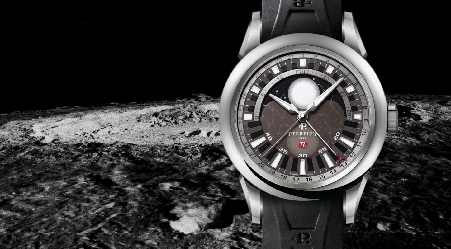 Perrelet Big Central Moonphase in Titanium (ref. A5000/2)