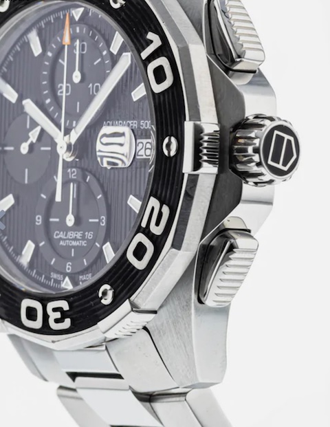 TAG Heuer Aquaracer 500M Caliber 16 CAJ2110.BA0872 (angle)