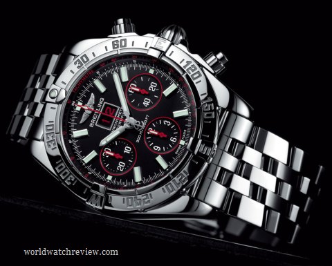 Breitling Blackbird Red Strike Chronograph (angle)