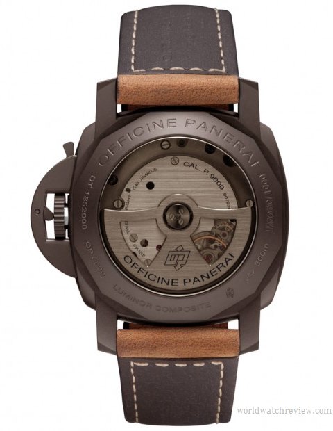 Panerai Luminor Composite 3 Days PAM 386 (case back)