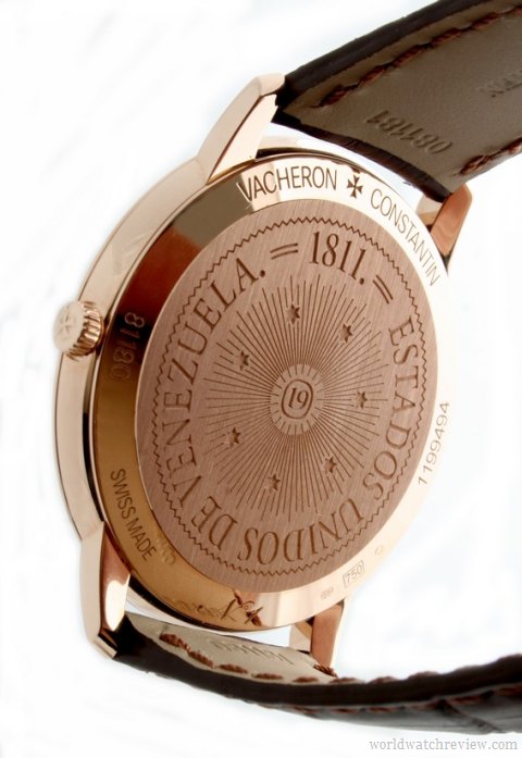 Vacheron Constantin Patrimony Contemporaine Venezuela (solid engraved caseback)