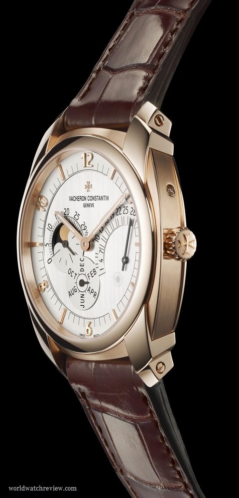 Vacheron Constantin Quai de l'Ile Retrograde Annual Calendar (side view)