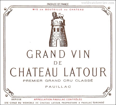 Chateau Latour Grand Vin Label