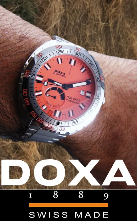 Doxa SUB 4000T Professional 10th Anniversary Diver (wrist shot)