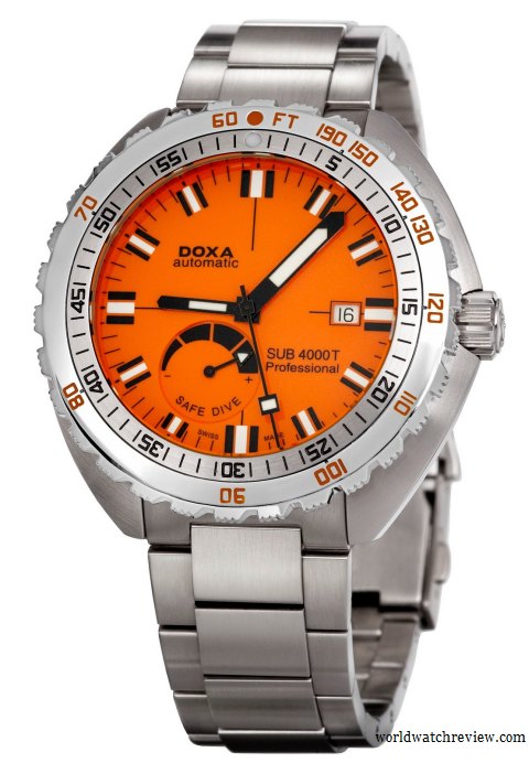 Doxa SUB 4000T Professional 10th Anniversary (front view)
