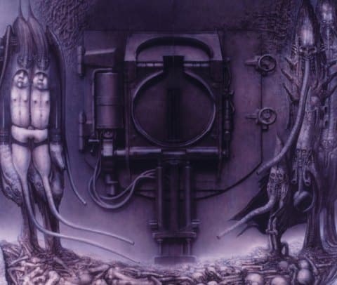 H.R. Giger Automatic painting