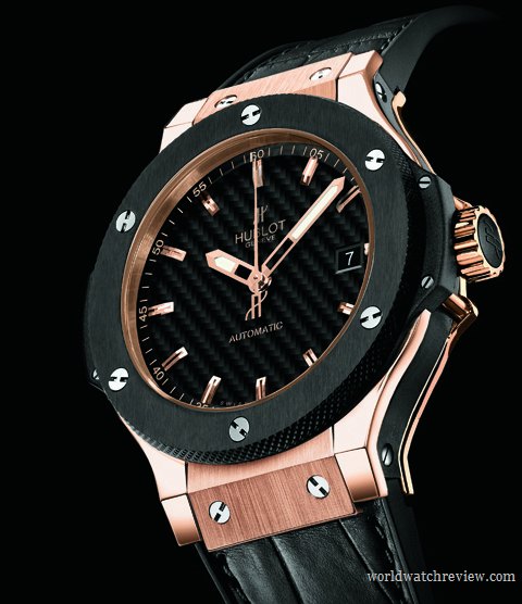 Hublot Big Bang 38mm 18K Rose Gold Black Rubber Ladies Watch