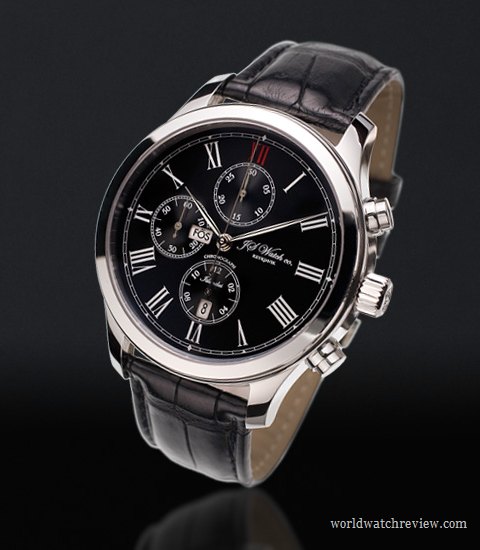 JS Watch Co. Islandus Chronograph (black dial)