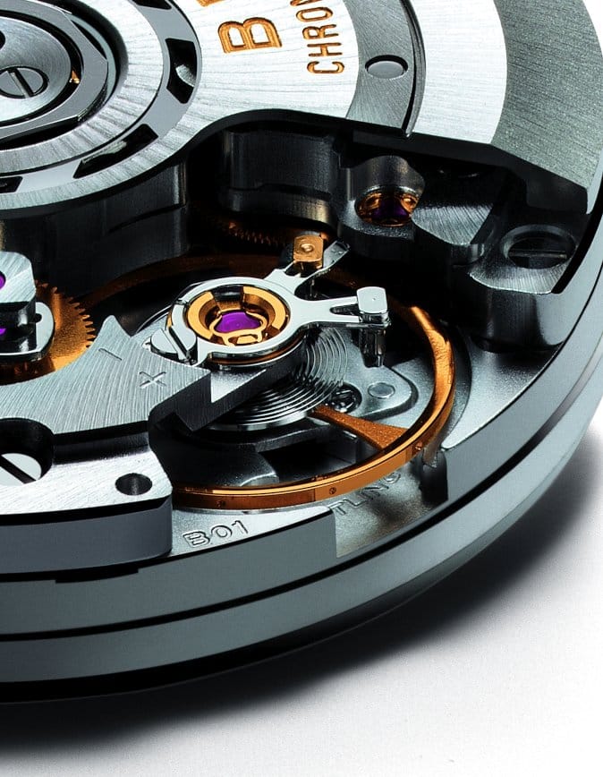 Breitling caliber B01 (detail, balance wheel)