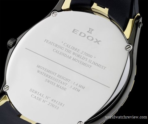 Edox Grand Ocean Calibre 27000 (solid case back)