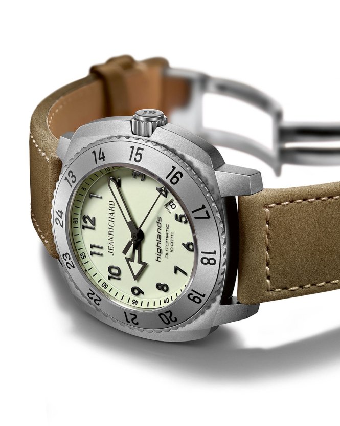 JeanRichard Highlands Baobab GMT (calfskin leather strap)