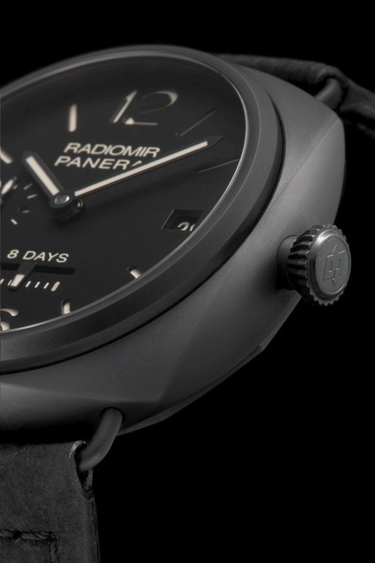 Panerai Radiomir 8 Days Ceramica PAM 384 (crown, bezel and nubuck leather strap)