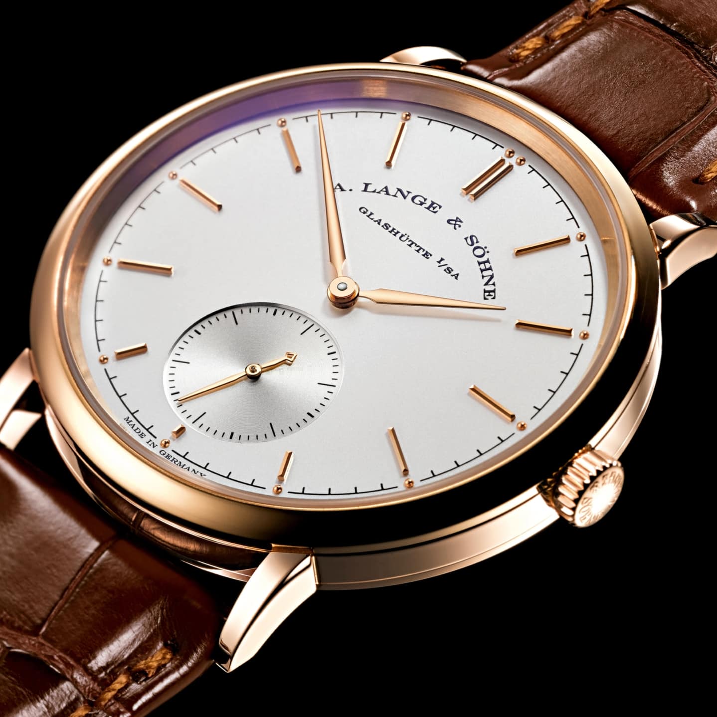 A. Lange & Sohne Saxonia in Rose Gold 380.032