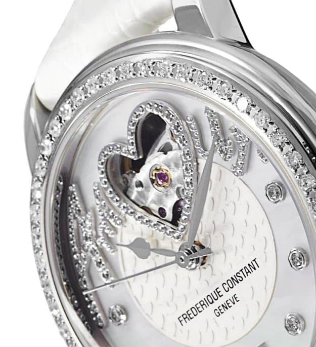 Frederique Constant Amour Heart Beat by Shu Qi (dial cutout)