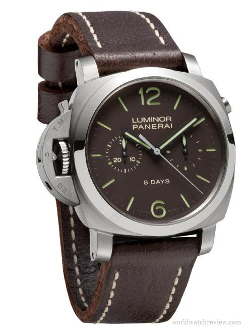 Panerai Luminor 1950 Chrono Monopulsante Left-Handed 8 Days Titanio (PAM 345)