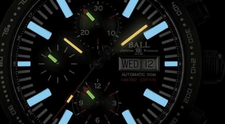 Ball Watch Storm Chaser DLC Glow (ref. CM2192C-P1J-BK) automatic chronograph watch