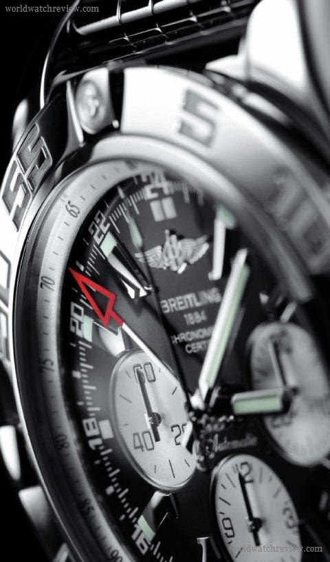 Breitling Chronomat GMT Chronograph (dial, detail)