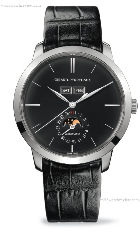 Girard-Perregaux 1966 Full Calendar (front view, black dial)