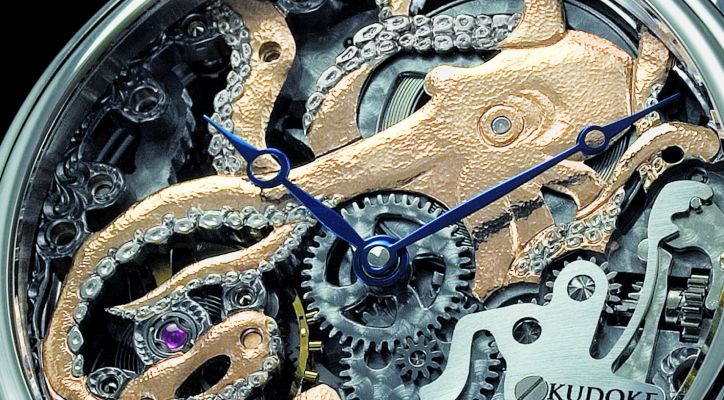 Kudoke KudOktopus hand-wound skeletonized watch