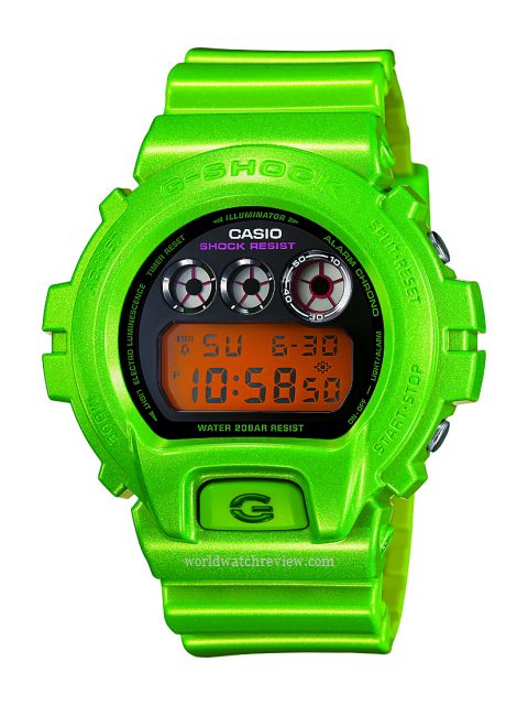 Casio G-Shock Mirror-Metallic DW6900NB Lime Green
